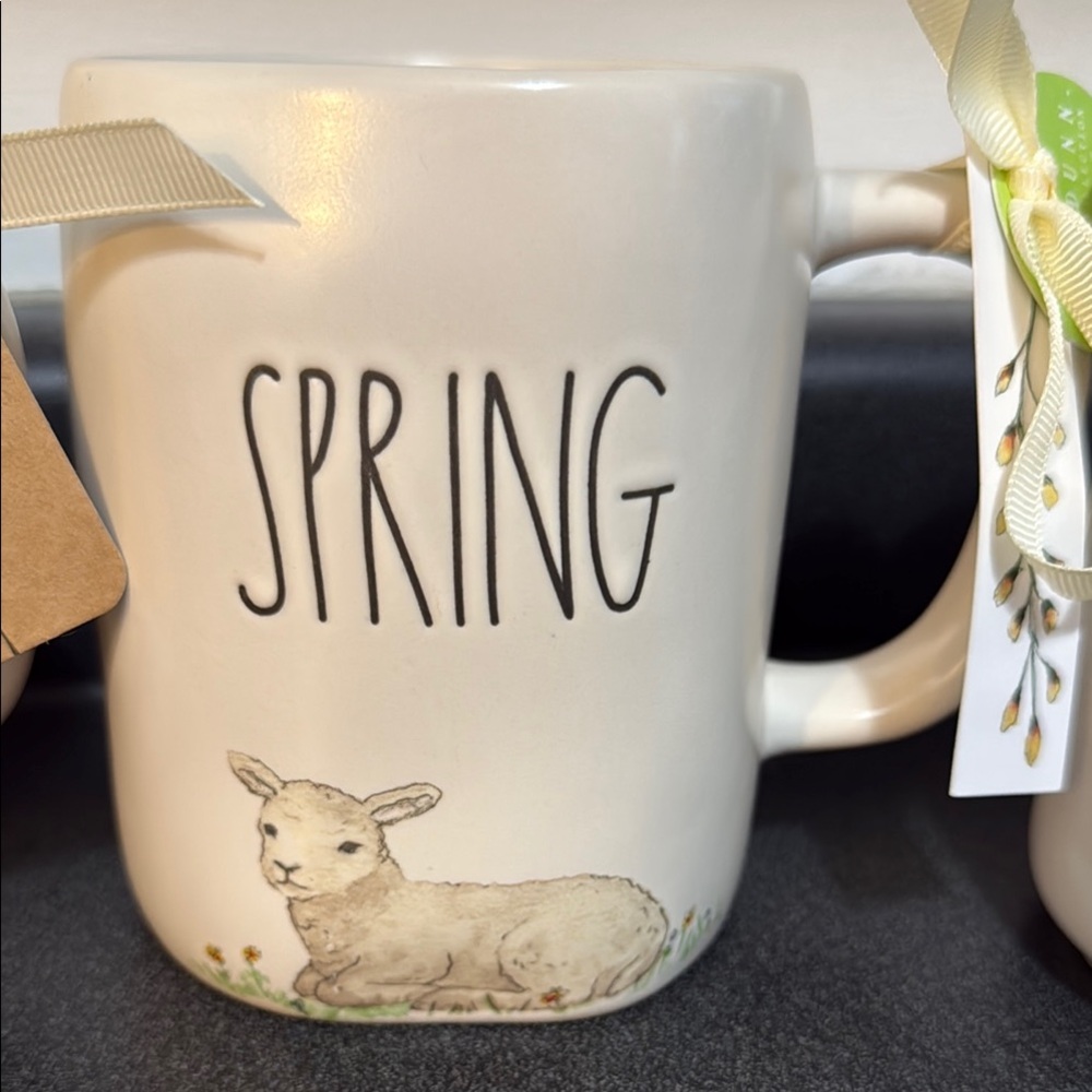 Rae Dunn Cream Dining Mugs Collection